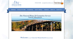 Desktop Screenshot of deefuneralhome.com